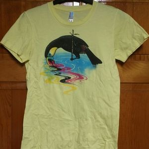 T-shirt Toucan/Water/Paint Woot! Sz-M